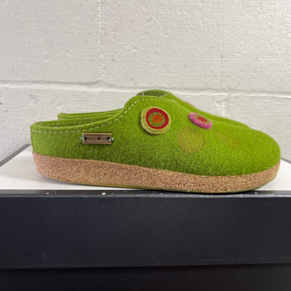 Haflinger Grizzly Kanon Chloe Clogs Mules Slippers Wool Women's 37 EU/6 US